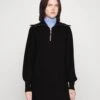 Yasdalma Zip Dress - Gebreide Jurk - Black -Yas df23d83381124af7b2b1ff9d5d81e131