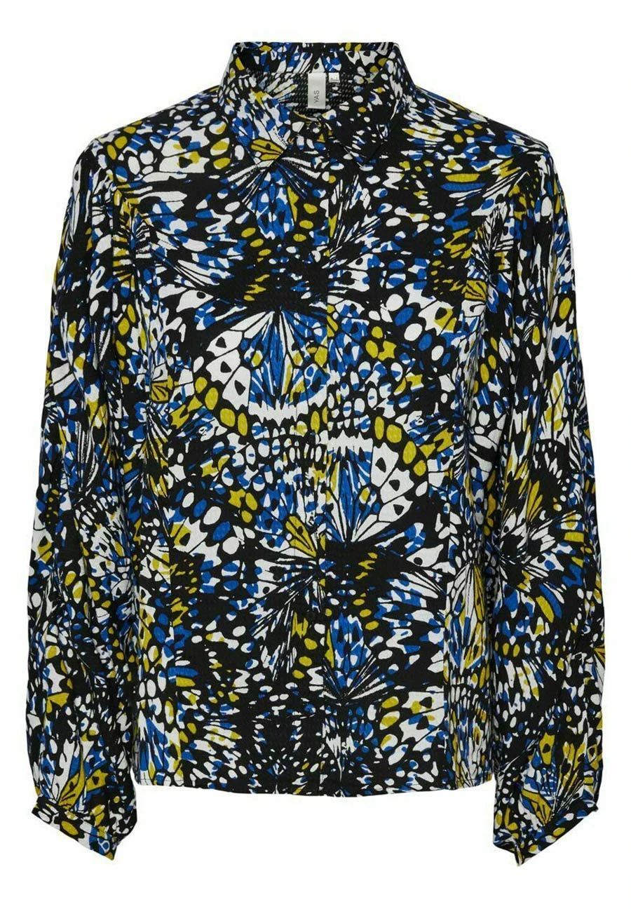 YAS Camofly - Overhemdblouse - Black 7 YAS Camofly - Overhemdblouse - Black - Afbeelding 5