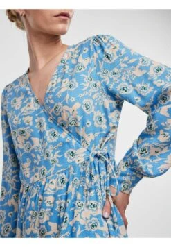 Yasbimla Midi Wrap Dress - Jurk - Alaskan Blue -Yas e315f85562a744f8b55a9d69679a6766
