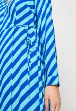 Yassavanna Long Wrap Dress - Jurk - Blue Stripe -Yas e64d99228fe342518e26e5c89f56566d