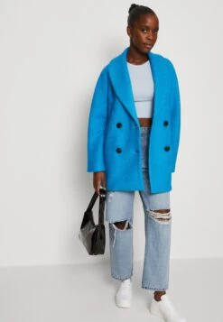 Yascrina Coat - Halflange Jas - Dresden Blue -Yas e841fc559a734939a486b2bcf87cba5c