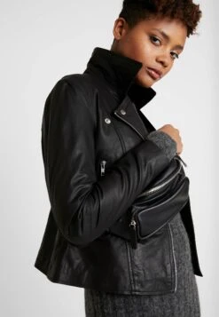 Yassophie Jacket - Leren Jas - Black -Yas e881a9e9ff0c46fd92dda146fdabb214