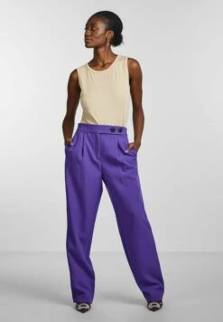 YAS Mit Weitem Bein - Broek - Prism Violet
