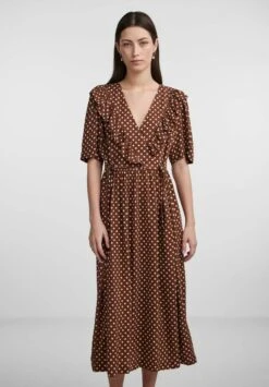 Midi Yasdotti - Jurk - Tobacco Brown