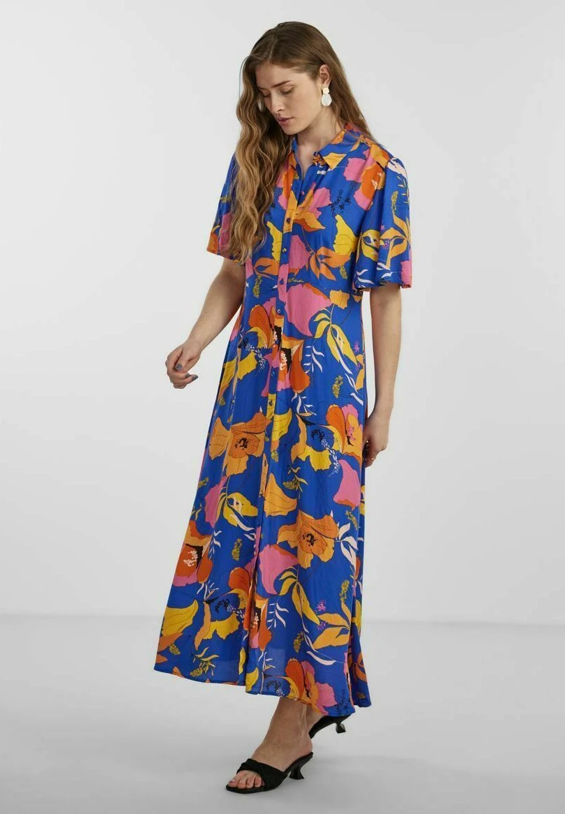 Yaselly - Maxi-Jurk - Dazzling Blue 4 Yaselly - Maxi-Jurk - Dazzling Blue - Afbeelding 2