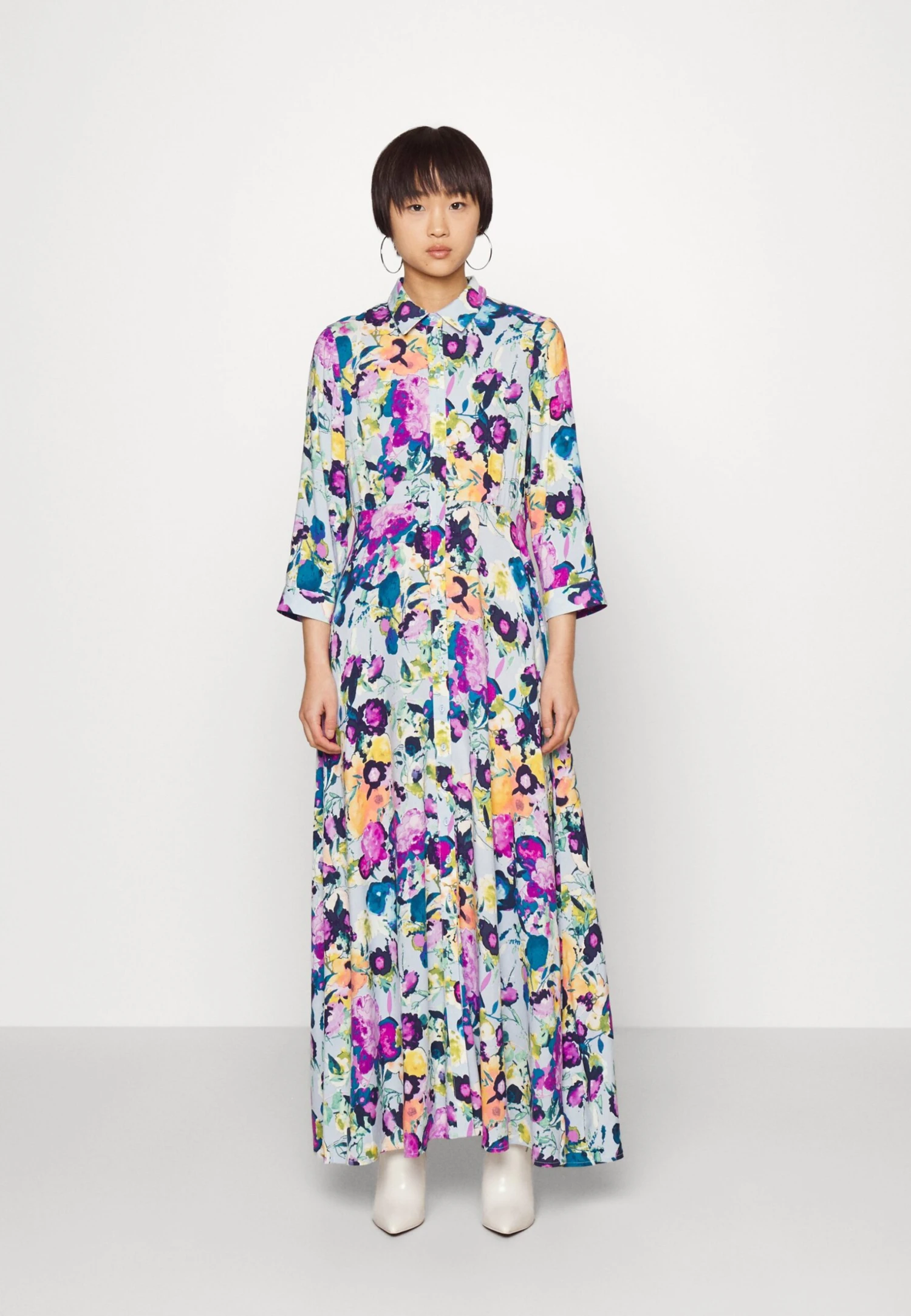 Yassavanna Long Shirt Dress- Maxi-Jurk - Starterbox Kentucky Blue 3 Yassavanna Long Shirt Dress- Maxi-Jurk - Starterbox Kentucky Blue