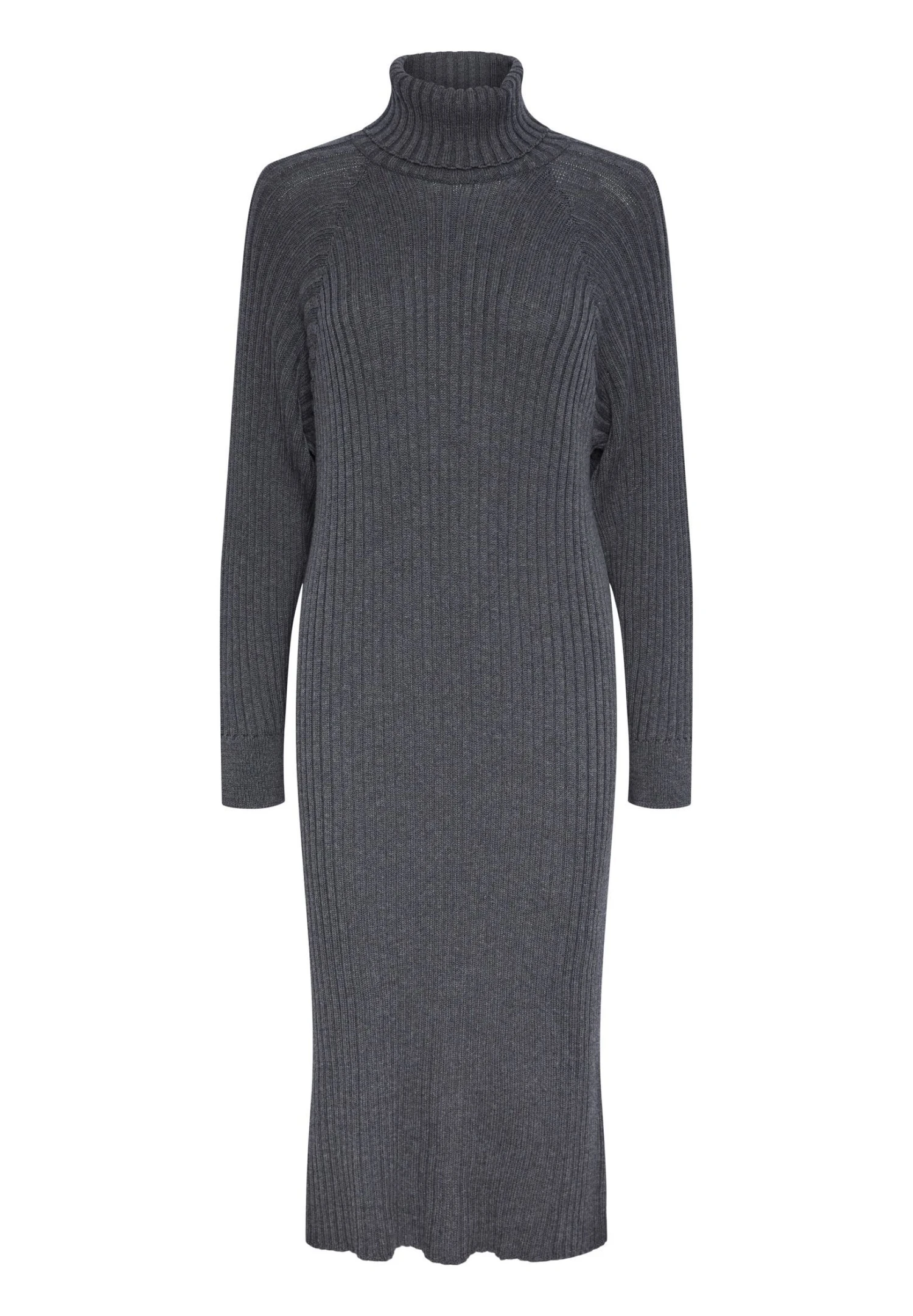 YAS Midi Rollneck S Noos - Gebreide Jurk - Grey 3 YAS Midi Rollneck S Noos - Gebreide Jurk - Grey