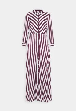 Yassavanna Long Shirt Dress - Maxi-Jurk - Winetasting/White 14 Yassavanna Long Shirt Dress - Maxi-Jurk - Winetasting/White -Yas f1277fe6cea340888cbf7f62727a0b84