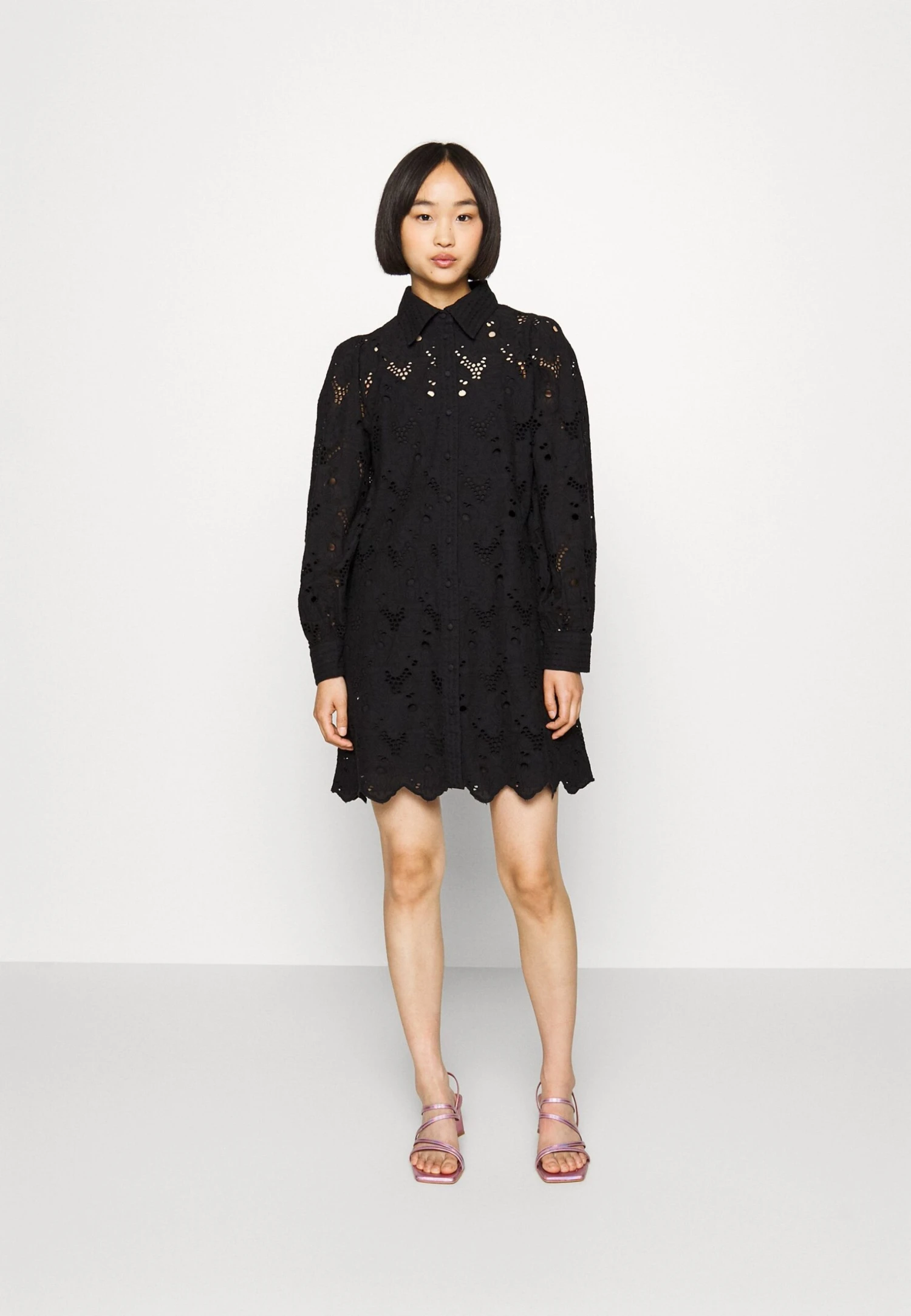 Yasteala Shirt Dress - Blousejurk - Black 3 Yasteala Shirt Dress - Blousejurk - Black