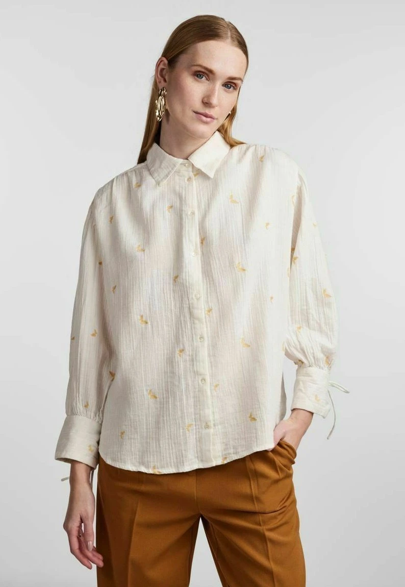 YAS Fly - Overhemdblouse - Star White 3 YAS Fly - Overhemdblouse - Star White