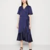 Yasthea Midi Wrap Dress - Cocktailjurk - Evening Blue -Yas f4b2c4e5e558486fa0a95fd047e5d32e