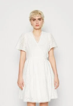 Yasholi Wrap Dress - Jurk - White