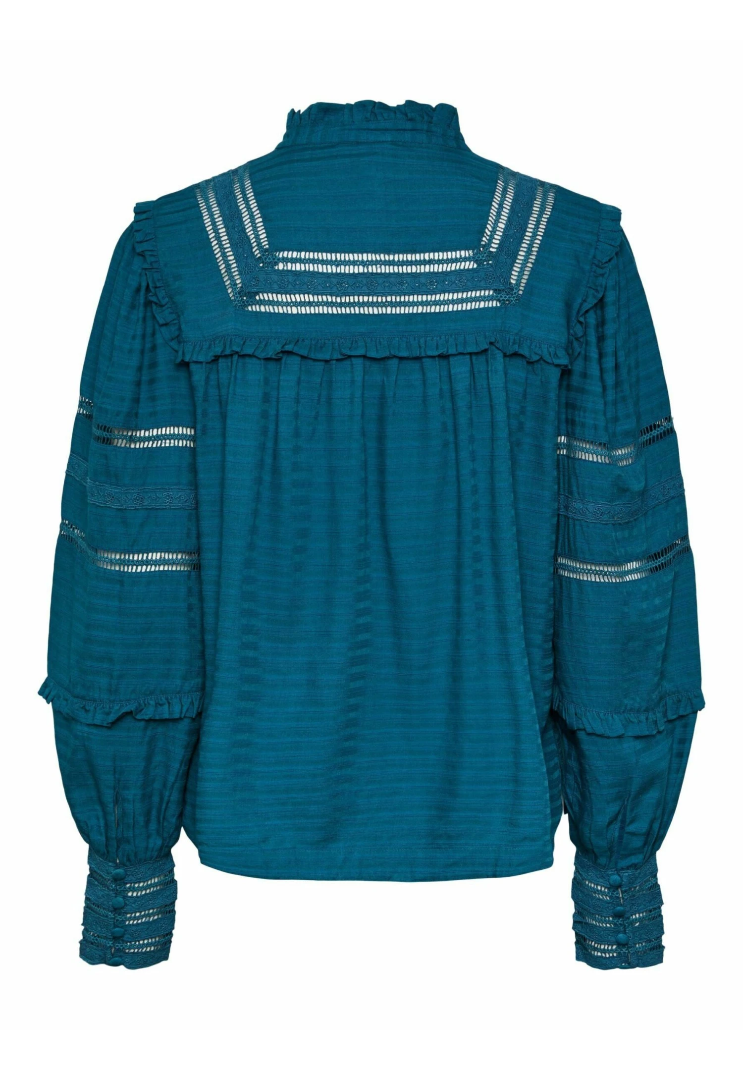 YAS Henja Ls - Blouse - Blue Coral 4 YAS Henja Ls - Blouse - Blue Coral - Afbeelding 2