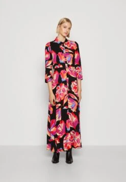 Yassavanna Long Shirt Dress - Maxi-Jurk - Black
