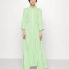 Yassavanna Long Shirt Dress- Maxi-Jurk - Summer Green