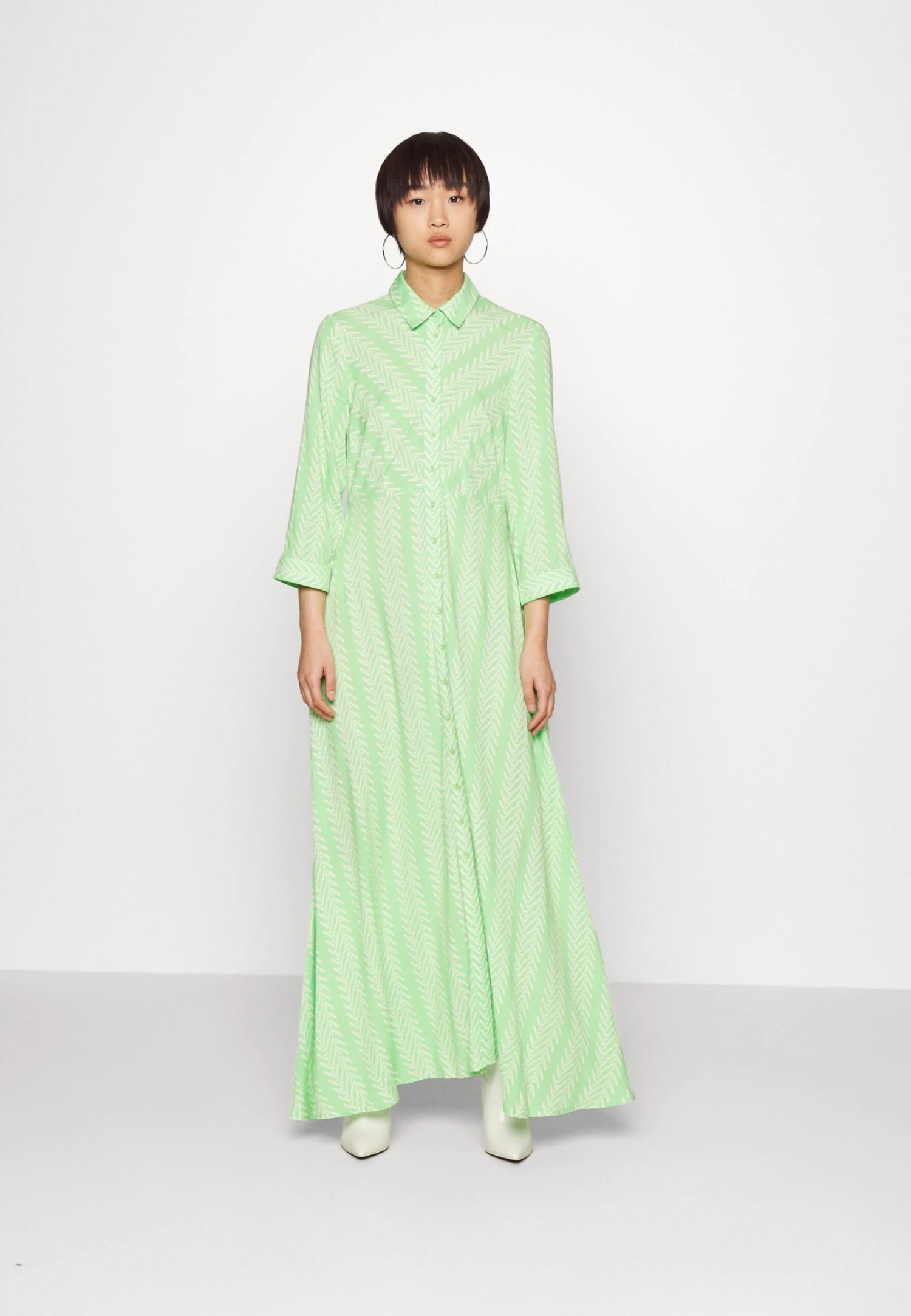 Yassavanna Long Shirt Dress- Maxi-Jurk - Summer Green 3 Yassavanna Long Shirt Dress- Maxi-Jurk - Summer Green