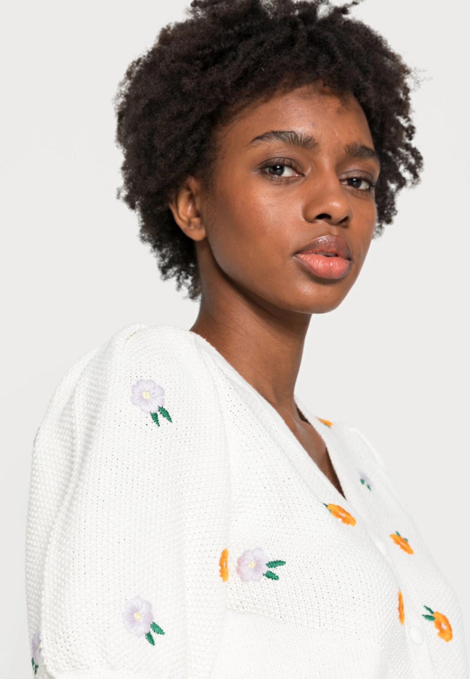 Yaslemo Knit Cardigan - Vest - Star White 7 Yaslemo Knit Cardigan - Vest - Star White - Afbeelding 5