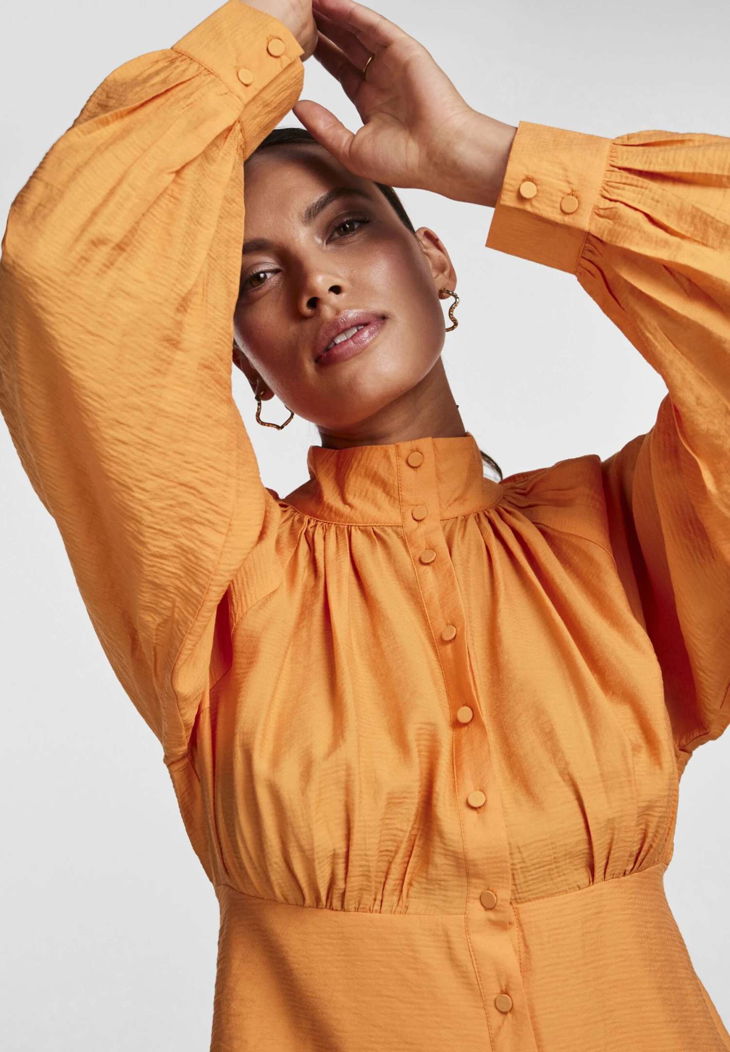 YAS Reykjavik - Blousejurk - Orange Ochre 6 YAS Reykjavik - Blousejurk - Orange Ochre - Afbeelding 4