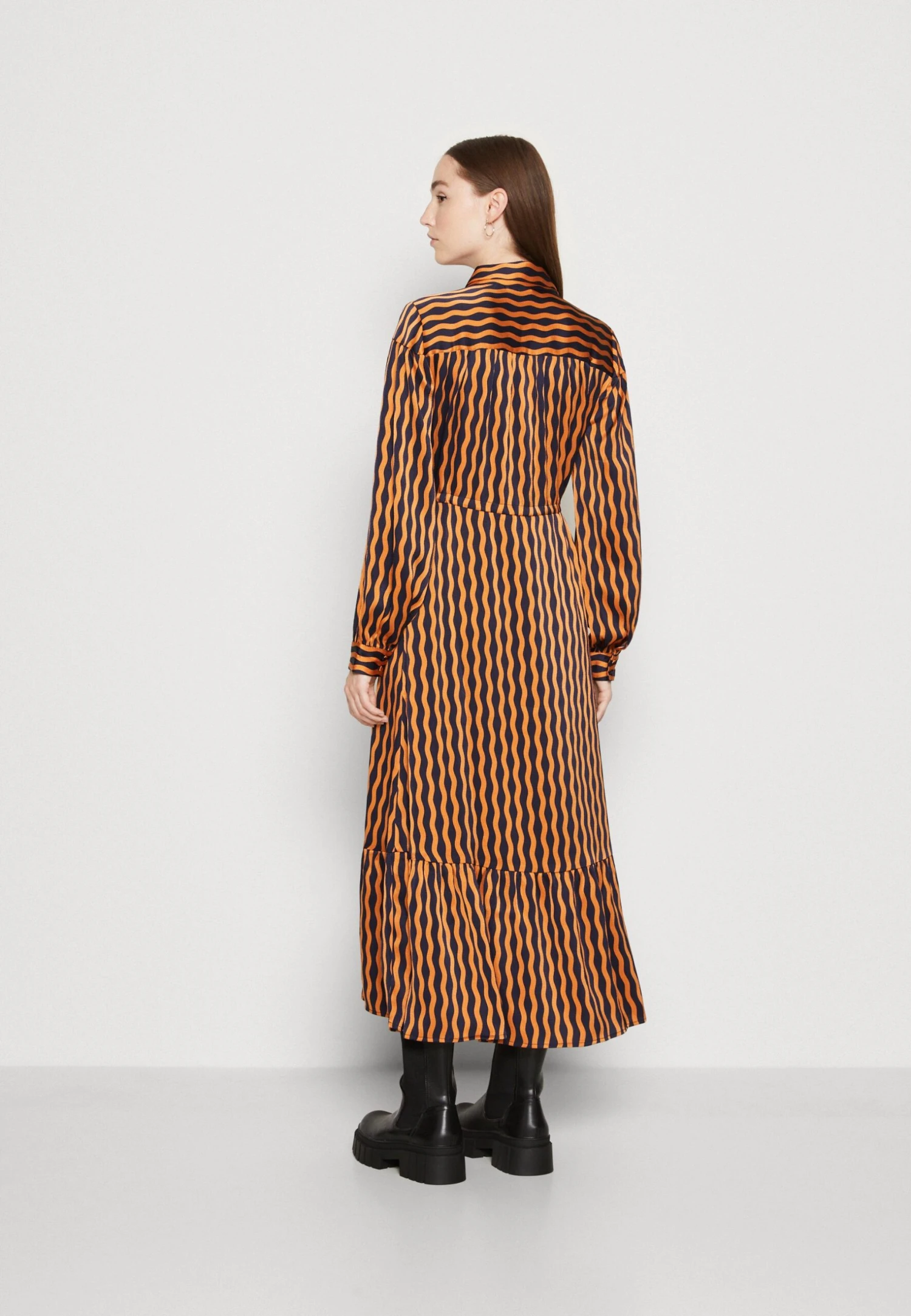 Yashalasa Long Dress - Blousejurk - Peacoat/Halasa 5 Yashalasa Long Dress - Blousejurk - Peacoat/Halasa - Afbeelding 3