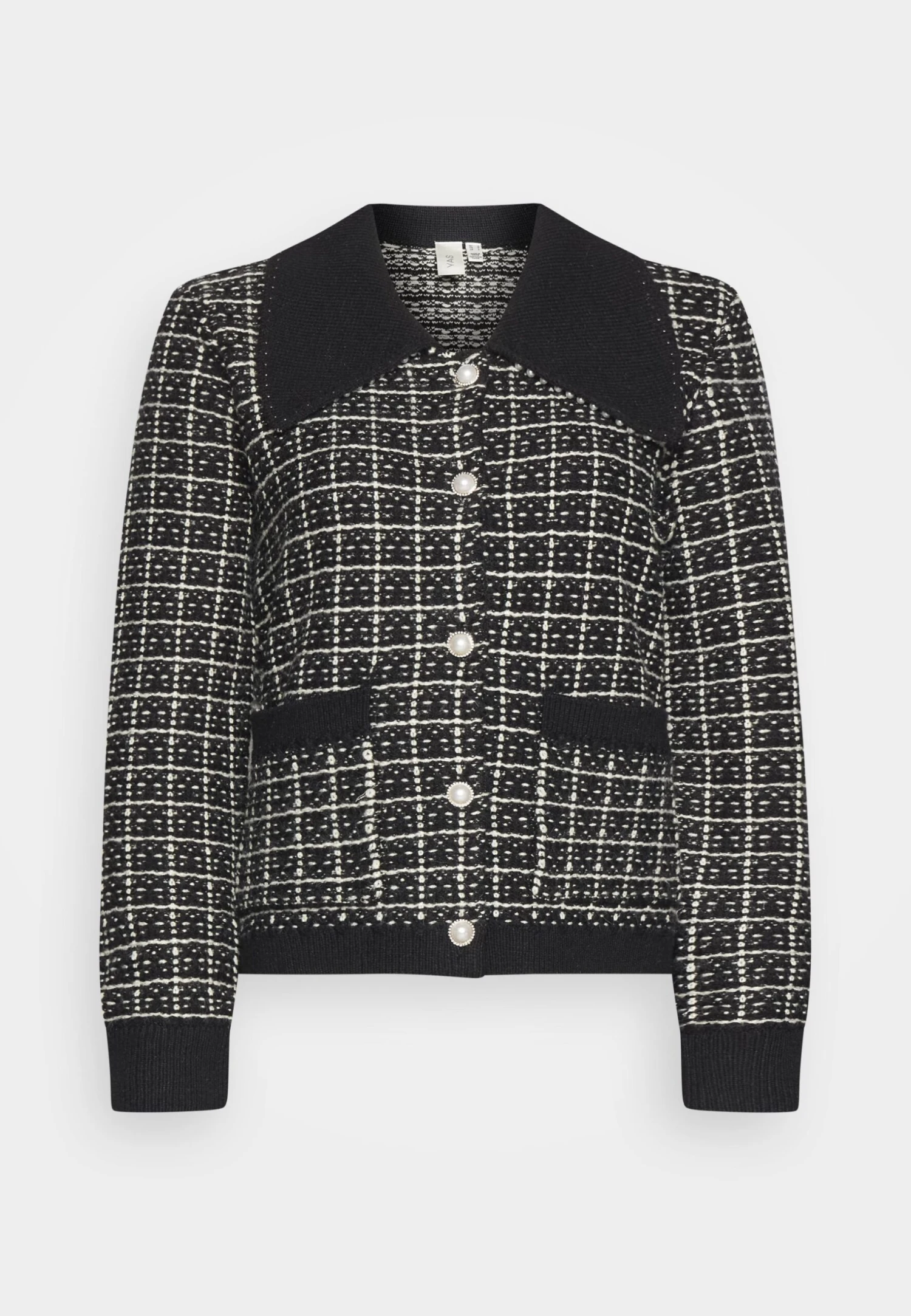 Yaslivia Longsleeve Collar Cardigan - Vest - Black 3 Yaslivia Longsleeve Collar Cardigan - Vest - Black