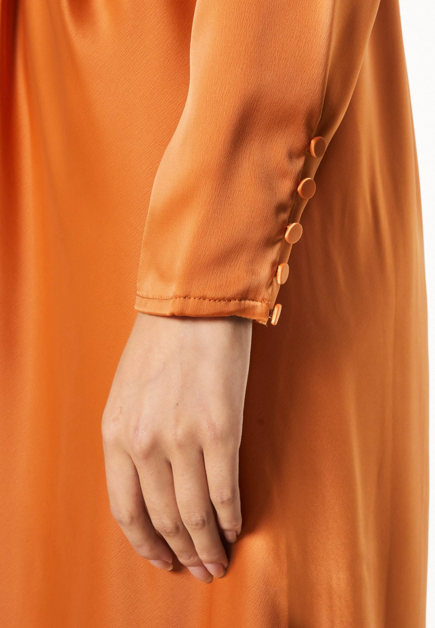 Yasathena Maxi Dress - Galajurk - Orange 8 Yasathena Maxi Dress - Galajurk - Orange - Afbeelding 6